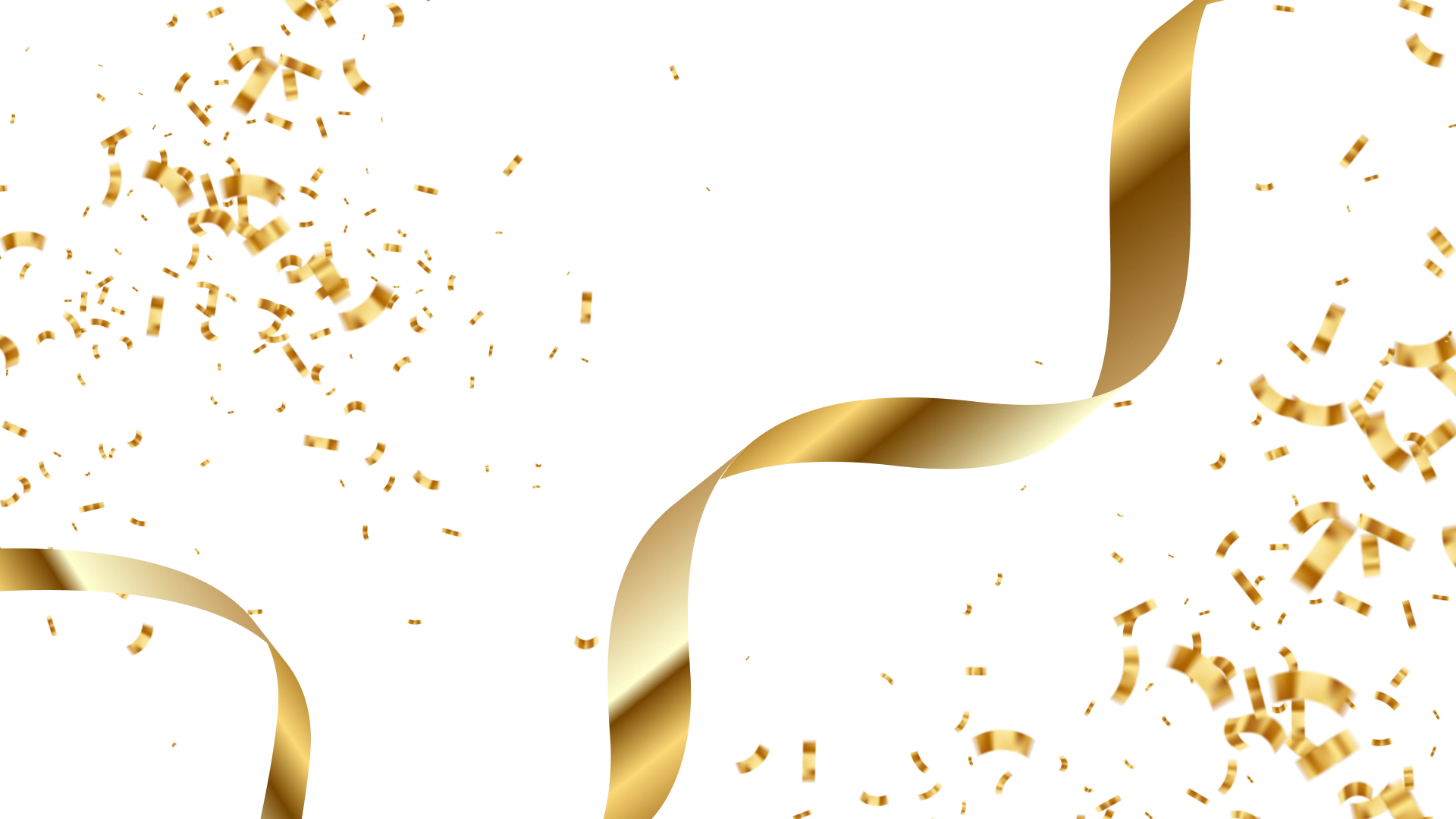 Background with confetti and gifts